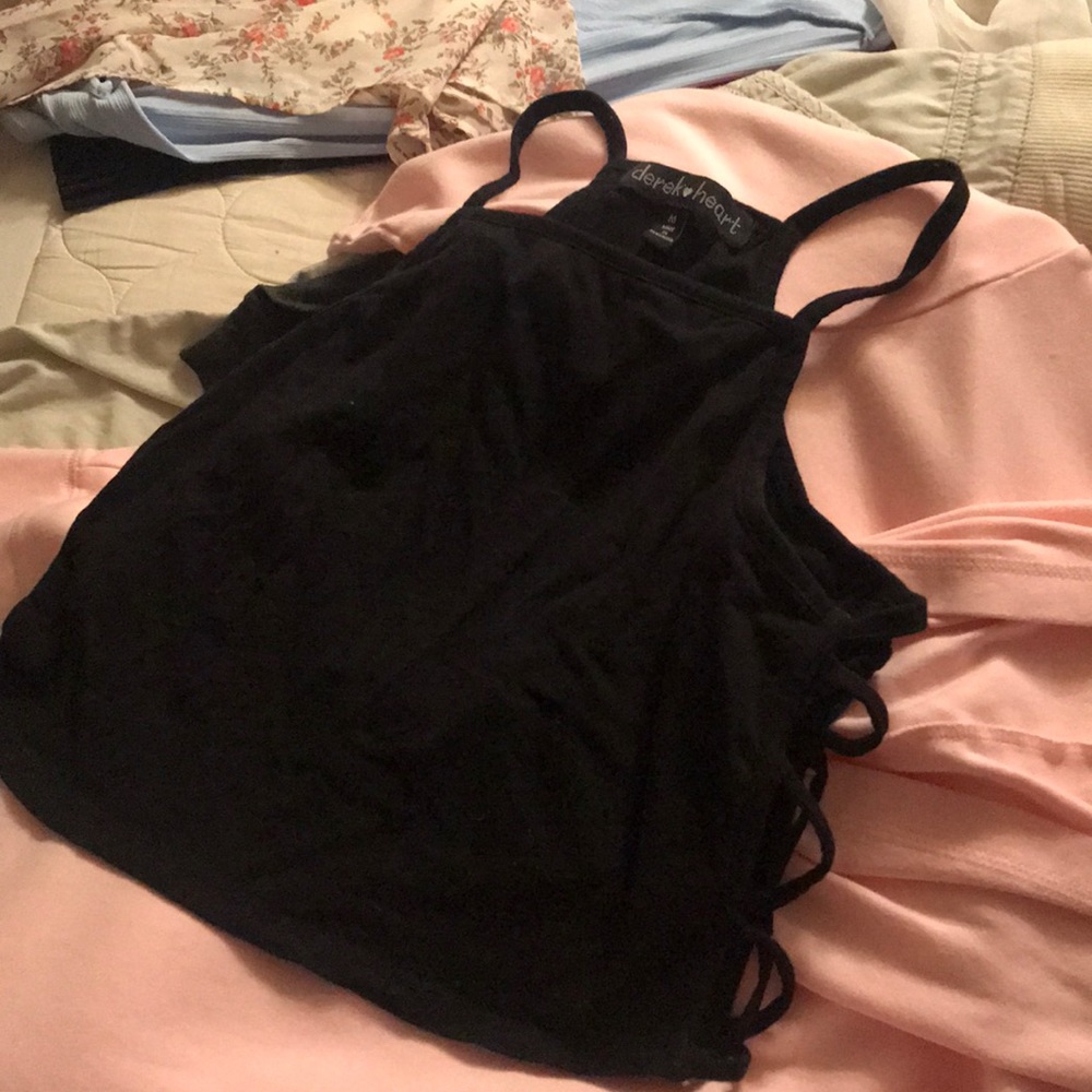 Black crop top